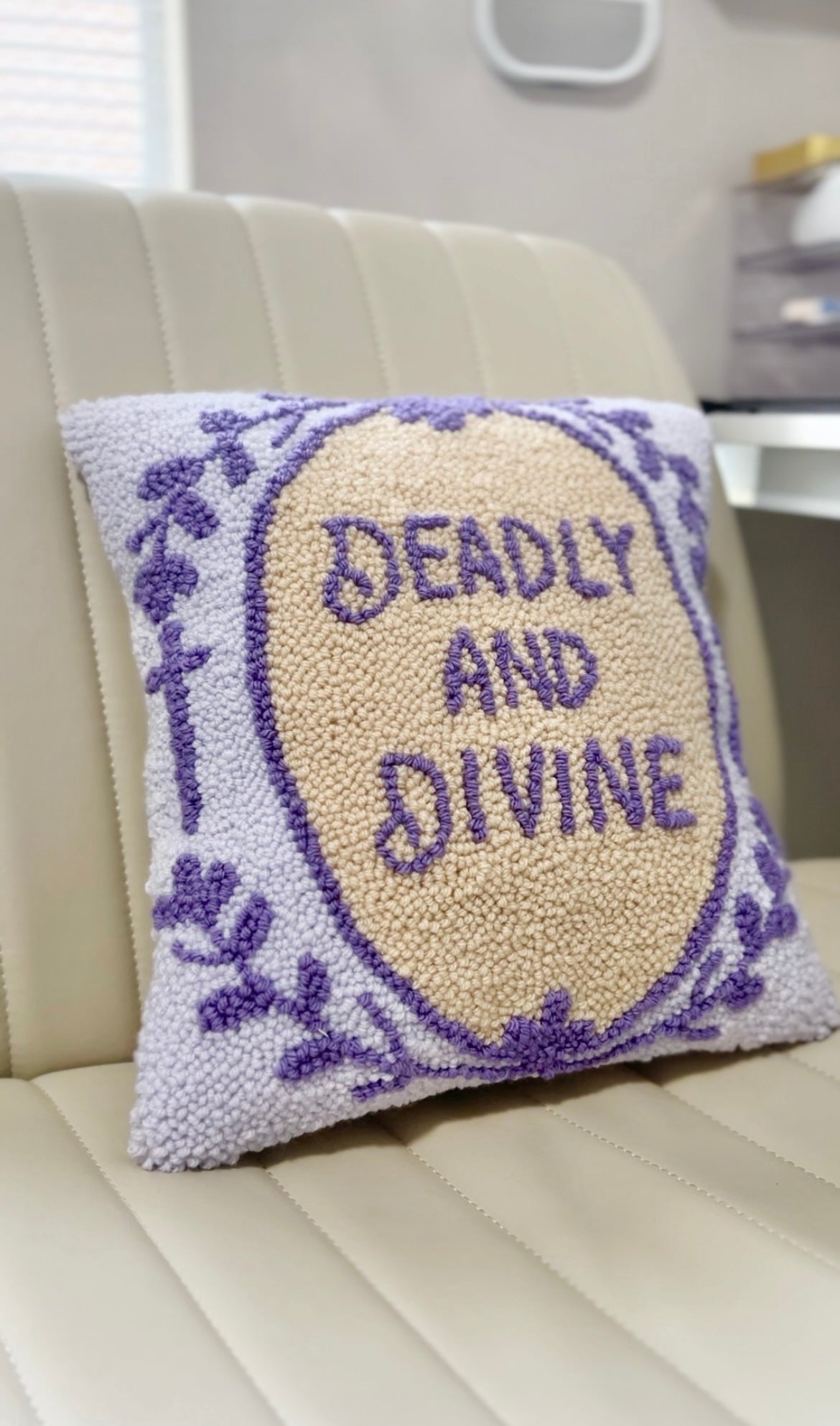 Deadly & Divine Powerless Pillow (SAMPLE SOLD AS IS)
