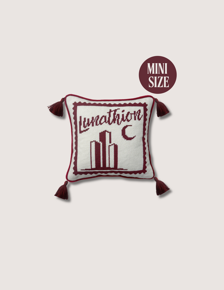 Lunathion Stamp Mini Needle Point Pillow (PRE ORDER)