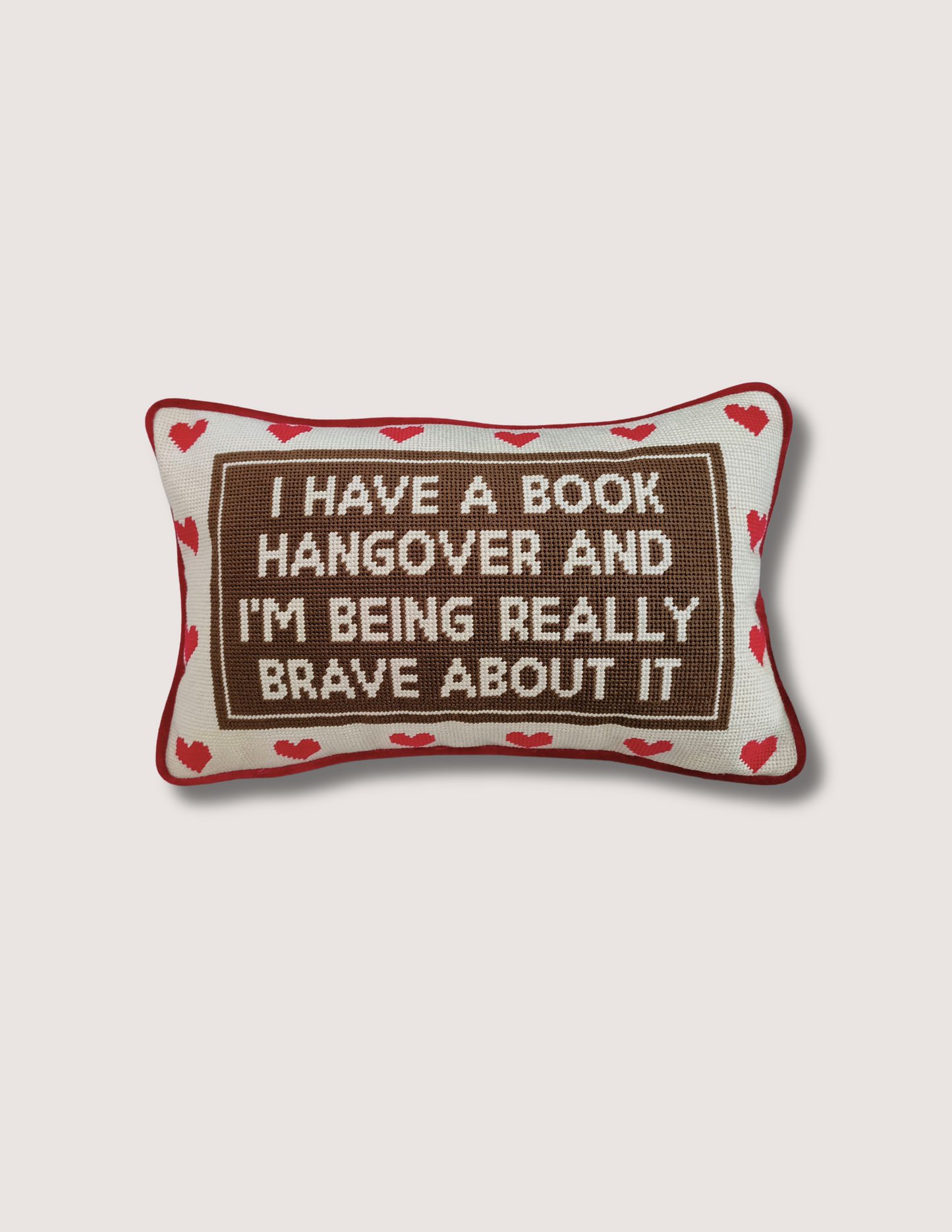 Book Hangover Needle Point Pillow (PREORDER)