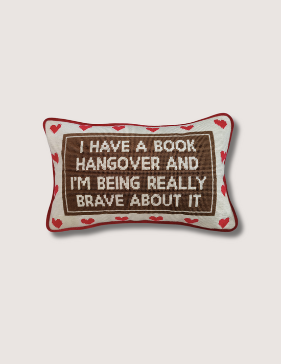 Book Hangover Needle Point Pillow (PREORDER)
