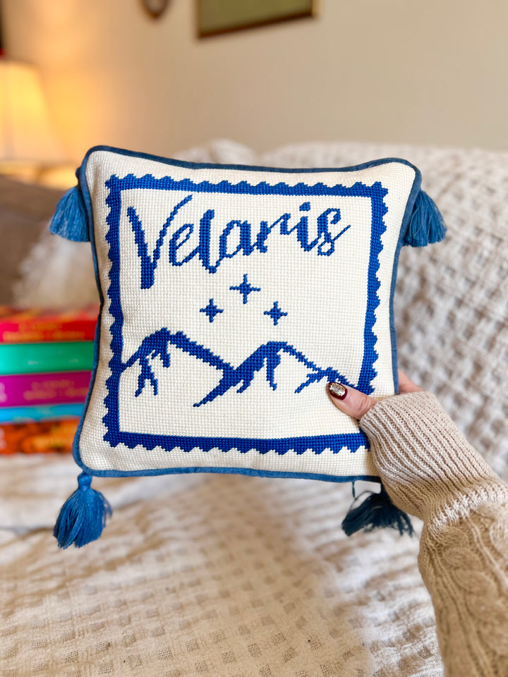Velaris Stamp Mini Needle Point Pillow (PREORDER)