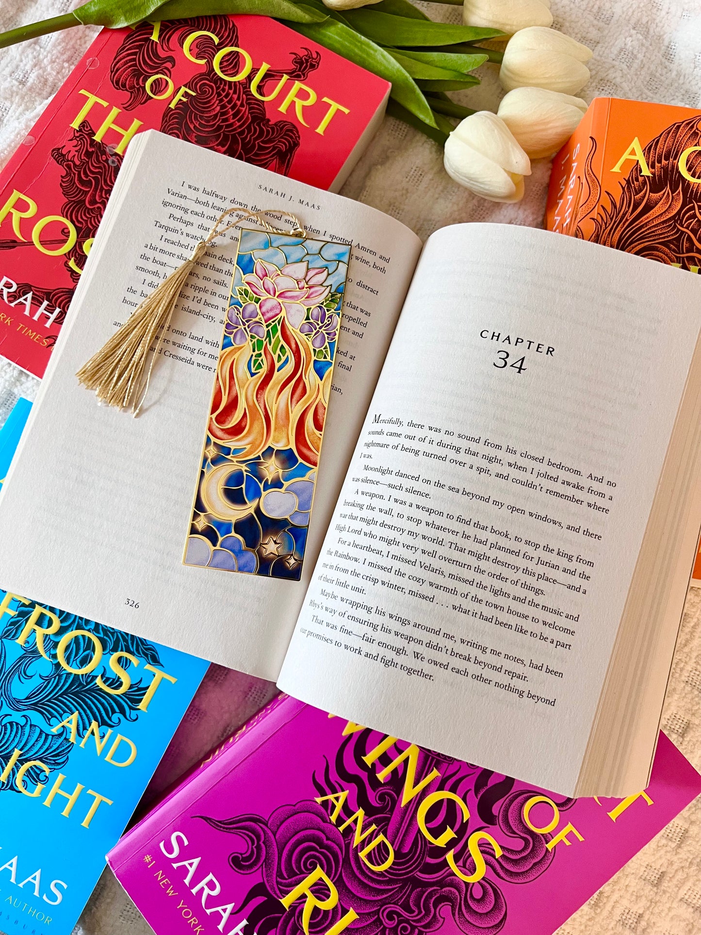 Feyre's Dresser Stained Glass Bookmark
